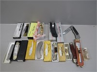 11 Assorted folding knives by Western Cutlery,