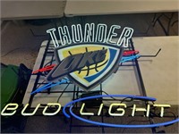 OKC Thunder Bud Light Neon Sign