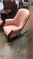 Pink Victorian Rocking Chair
