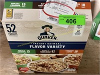 Quaker flavor variety packs oatmeal