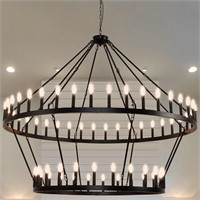 70 Inch Extra Large Wagon Wheel Chandelier