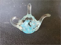 Joe St Clair Blue Teapot Ring Holder