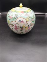 Painted Chinese ginger jar