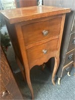 Vintage two drawer side table