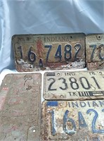 Flat of old license plates