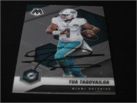 Tua Tagovailoa Signed Trading Card RCA COA