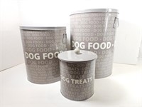NEW Dod Food & Treats Containers (x3pcs)