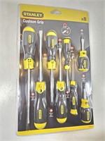 NEW Stanley Cushion Grip Screwdrivers (x8pcs)