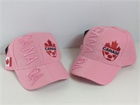 2 Snap Backs - Canada (Pink)