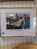 Nathan of Dorchester Skipjack Framed 14.5 x 11.5