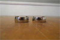 2 Simmons Sterling Wide Cuff Bracelets