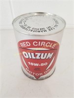 Oilzum Red Circle Oil 1 Qt Can (Paper)