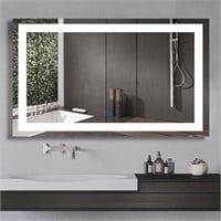 SEALED $750 LED Bathroom Mirror with Lights 60X36