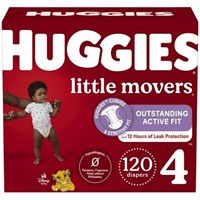 SEALED-HUGGIES Little Movers Diapers, Mega Colossa
