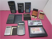 VTG Calculator Lot Texas Instrument Mathbox Sharp