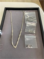 Sterling Chain Lot