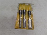 3pc SEARS Hand Chisel Tool Set in sleeve
