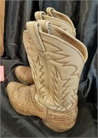 Size 10 Snake Skin Boots Used