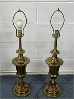 Lovely vintage brass heavy lamps