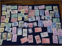 Old Collectable US Postage Stamps -  Some Perfin