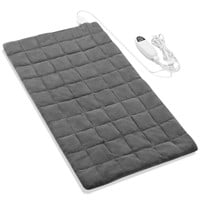 WF6445  MARNUR Weighted Heating Pad 18"x33", Gray