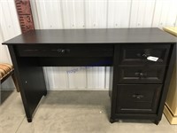 Black desk--49 inches long by 19.5 wide