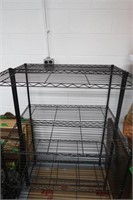 2 Metal,4 Shelf, Shelving Units-3'Wx14"Dx55"H