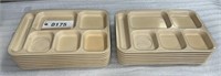 15 LUNCH ROOM PLASTIC TRAYS