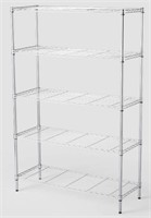 5 Tier Wide Chrome Wire Shelving - Brightroom™