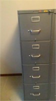 4 Drawer metal file cabinet