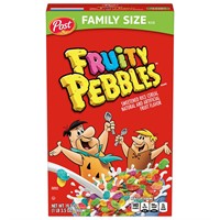 Post Fruity Pebbles Cereal Family Size, 19.5 Oz |