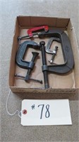 LOT OF C CLAMPS