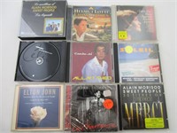 34 Cds musique divers dont Elvis, Ginette Reno,