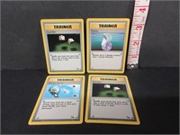 4-1999 POKEMON FIRST GENERATION TRAINER CARDS