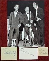 Rat Pack Photos and All 3 Signatures! LOA