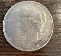 1923 -S  Morgan Silver Peace Dollar