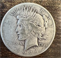 1924 Morgan Peace Silver Dollar