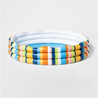 3-Ring Inflatable Pool Striped - Sun Squad