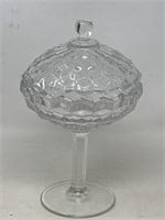 Fostoria, American 9 inch stemmed lidded compote