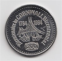 1984 Cornwall ON $2 Trade Token