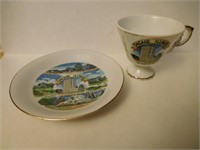 Chicago porcelain tea cup and saucer set
