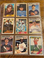 1987-1989 Topps & Fleer baseball cards
