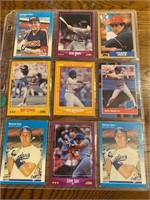 1988-1989 Fleer, Score, Topps, Donruss baseball