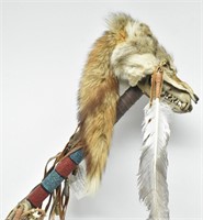 Native American Made Ceremonial Coyote Skull ...