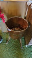 Vintage bucket style plant stand