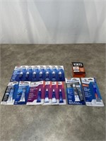 Assortment of Permatex threadlocker and vinyl