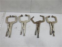 Four Vise Grips