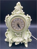 Dutch Made Porcelain Cherub Mantle Clock