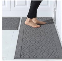 COSY HOMEER Kitchen Rug Mats 48x20/30x20 Grey