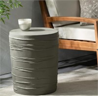 $183-OUTDOOR 16" WEIGHT CONCRETE SIDE TABLE